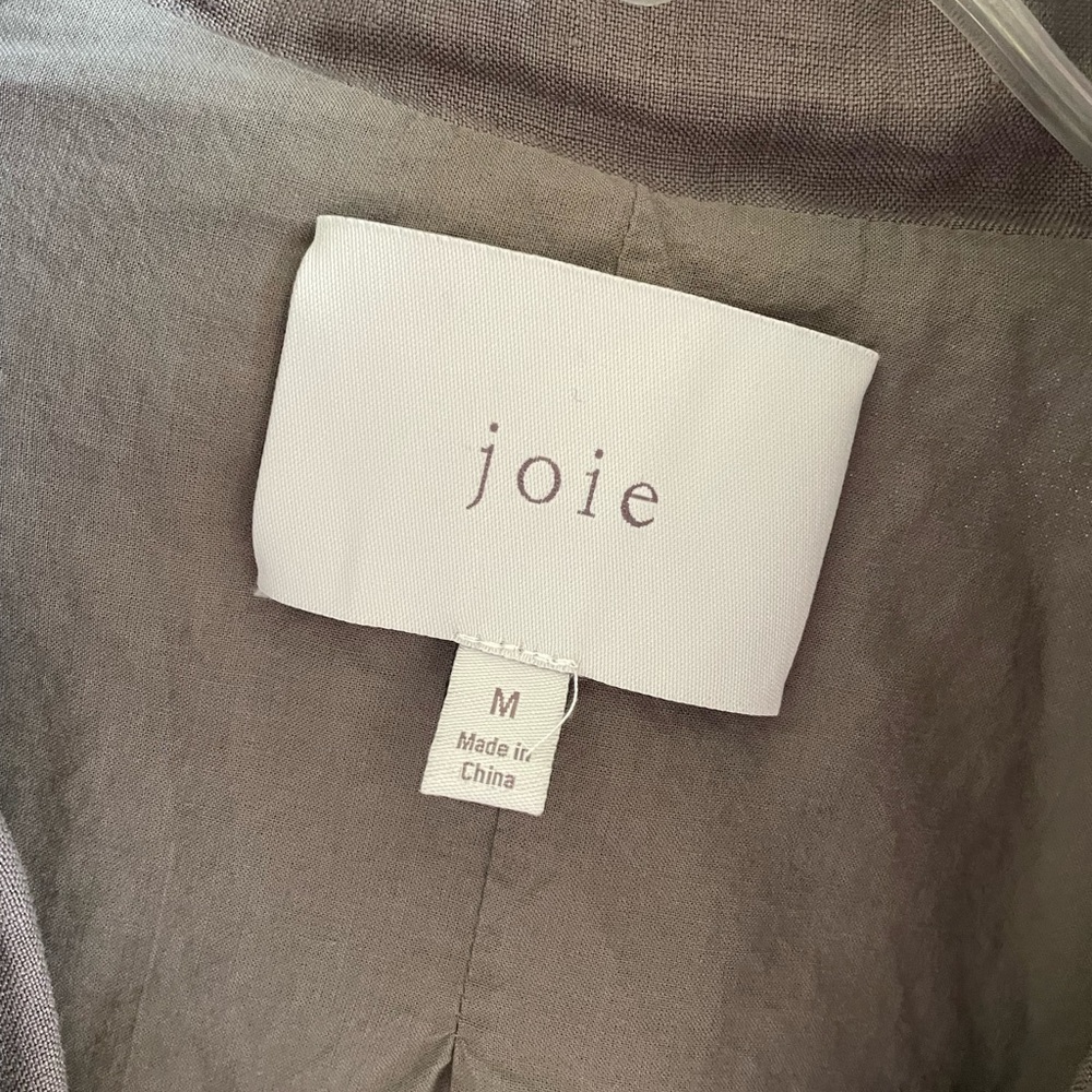 Joie Kendora Linen Cargo Jacket in Fatigue - Picture 6 of 8